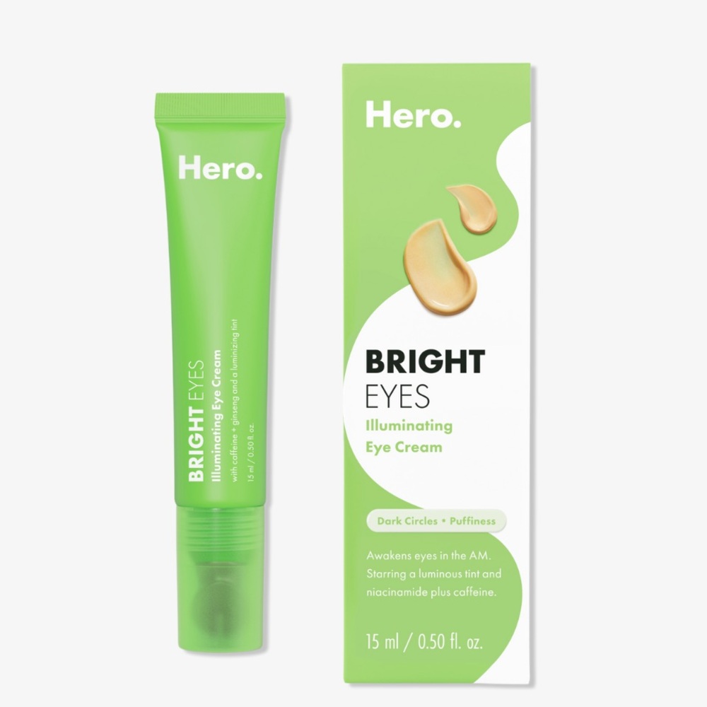 Hero Cosmetics Bright Eyes
Illuminating Eye Cream starring niacinamide!